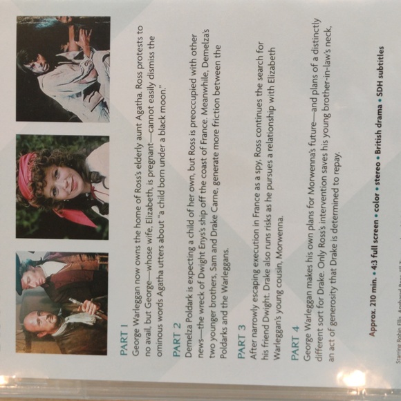 Poldark Series 2 PBS Series 4 DVD Video Disc Collection 13 Episodes BBC 1977 - Picture 5 of 15